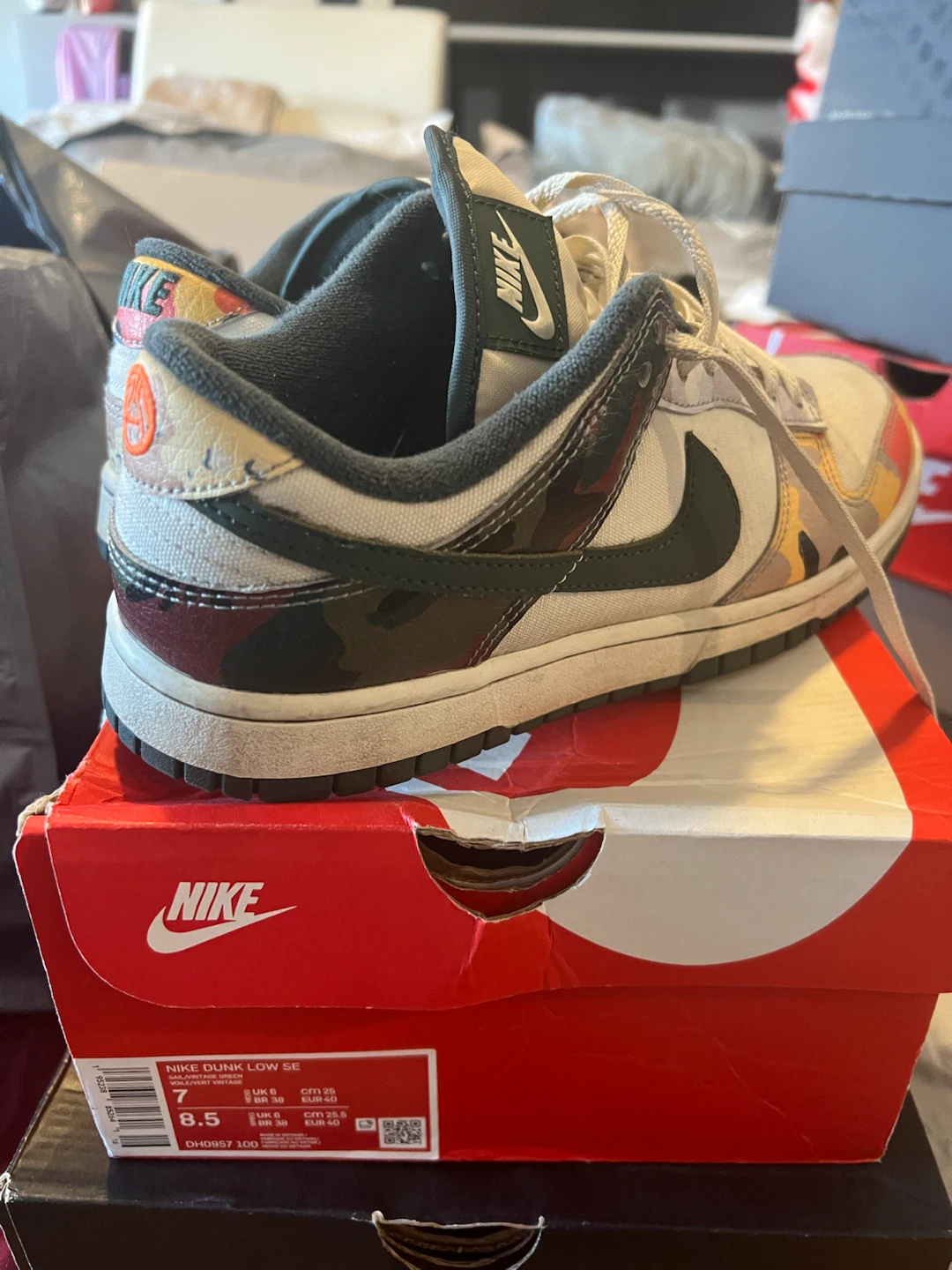 Nike Dunk Low SE Sail/Vintage Green - photo 2