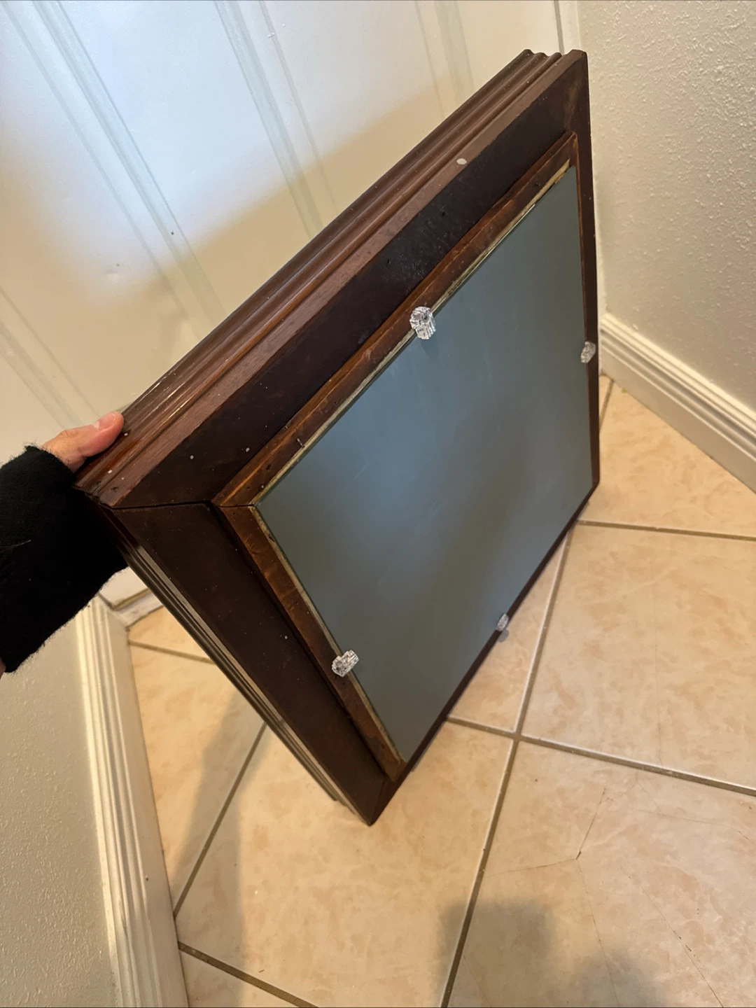 Vintage Wooden Wall Mirror - photo 4