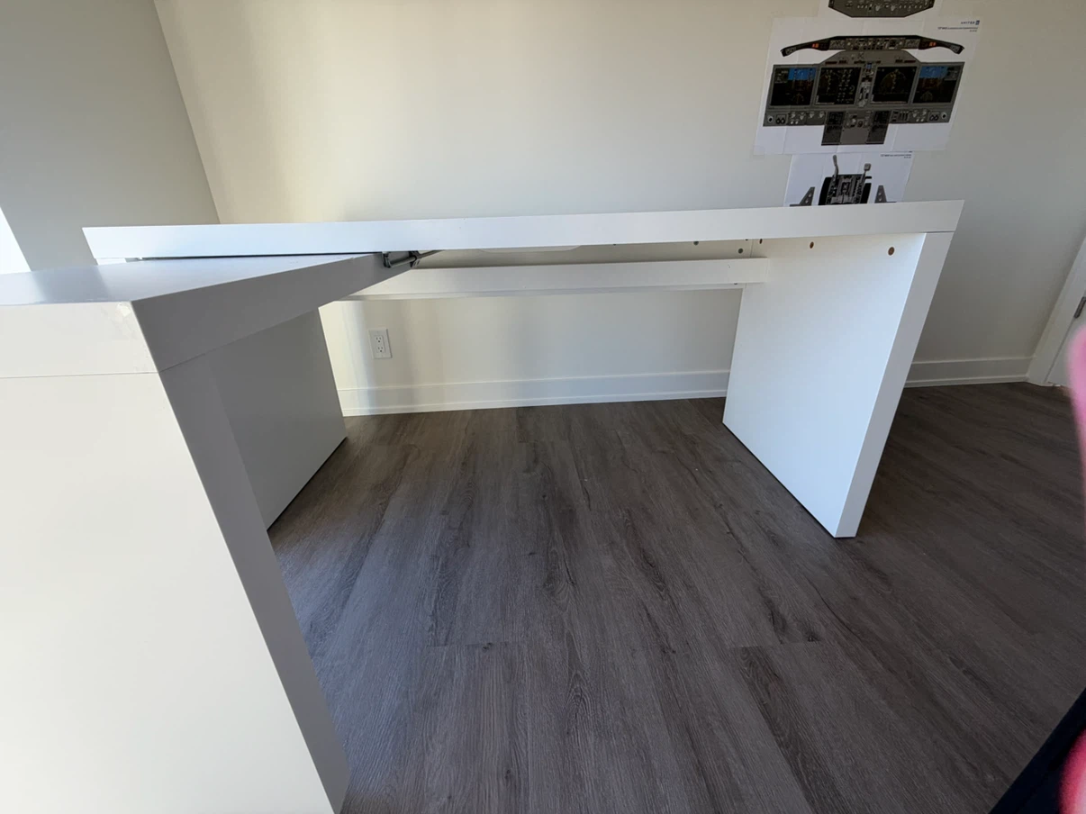 IKEA MALM pull-out desk, white - photo 3