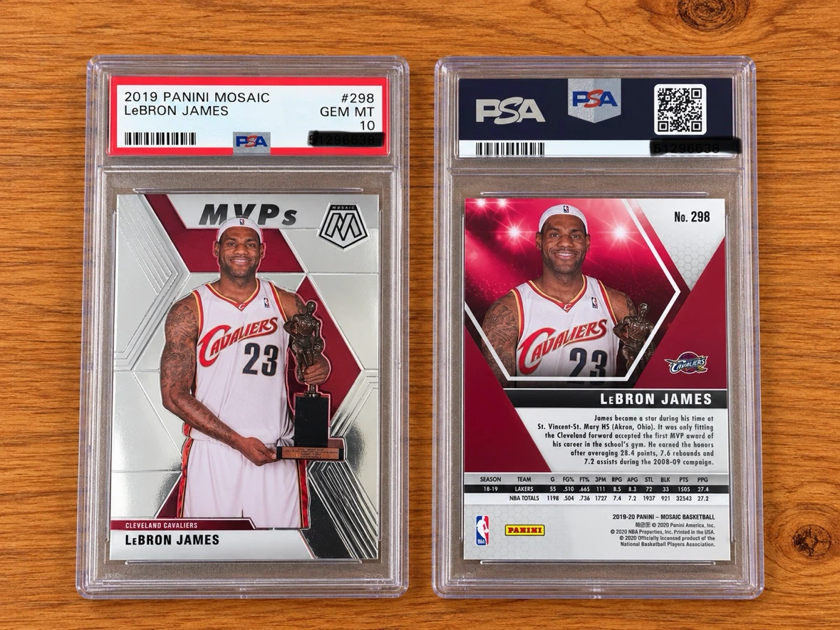 2019-20 Panini Mosaic MVP LeBron James #298 PSA 10 Gem Mint