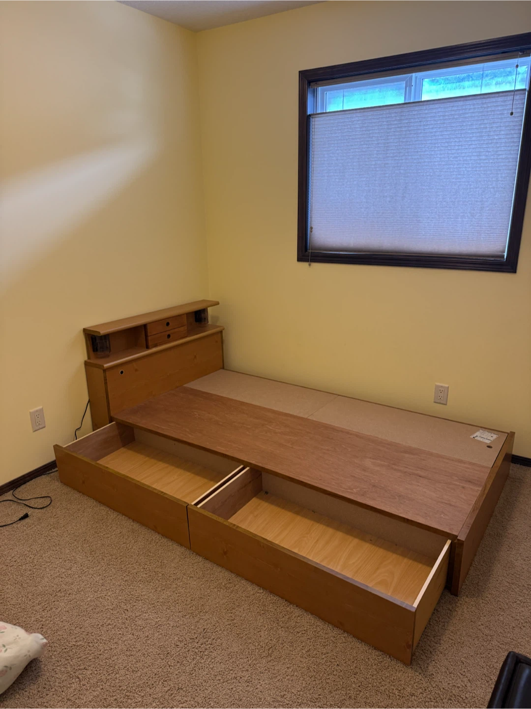 Single Bed Frame with Storage and Headboard - photo 5