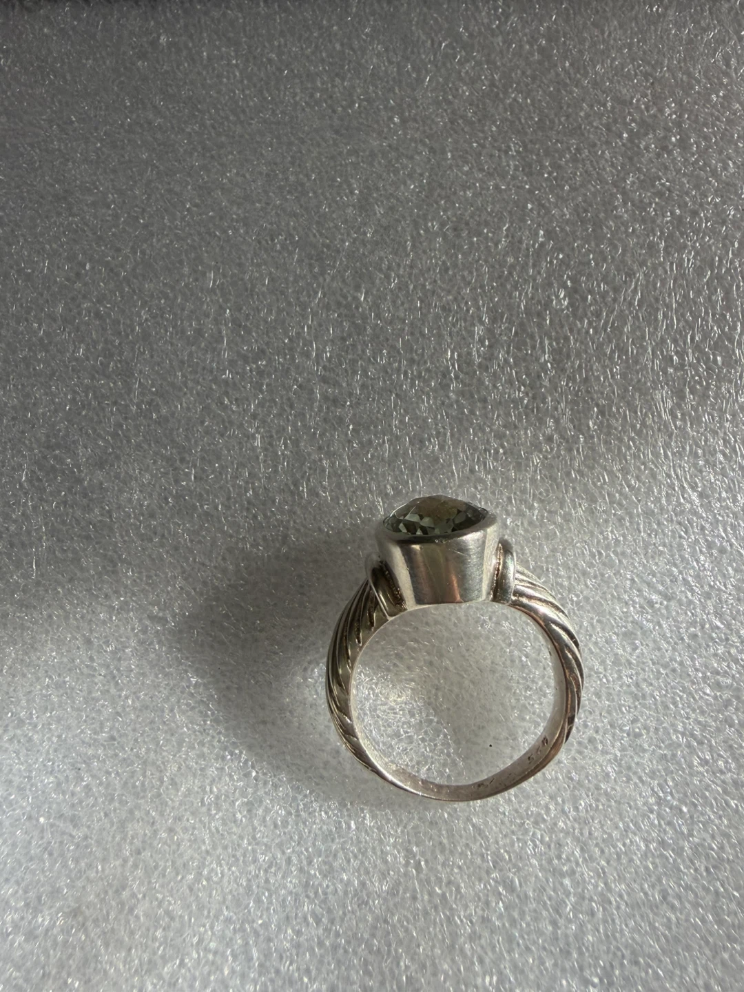925 Sterling silver Green Gemstone Ring - photo 4