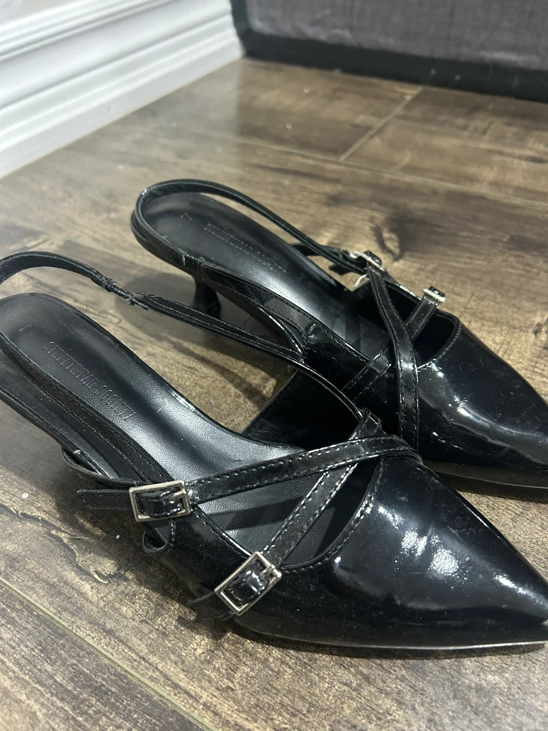 Black Slingback Heels