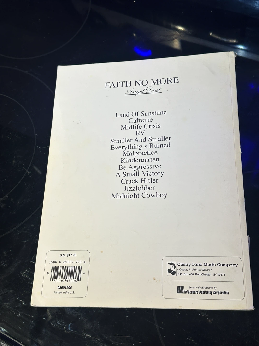 Faith No More Angel Dust Guitar Tablature Book - photo 2