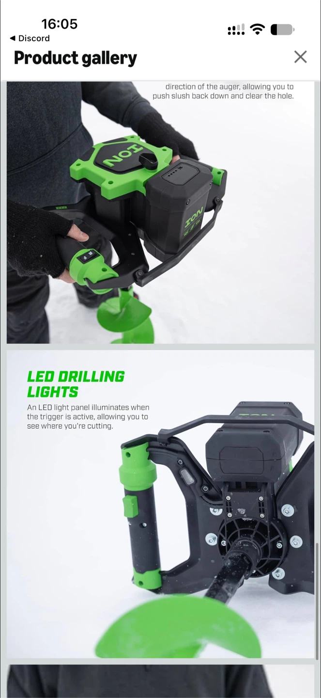 ION Alpha Pro 8-Inch Electric Ice Auger - photo 4