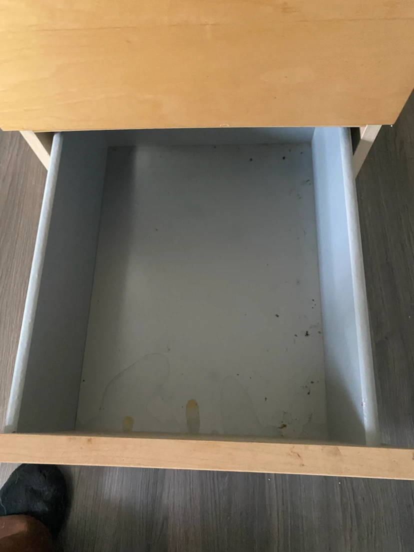 Two-Drawer Light Wood Bedside Table - photo 3