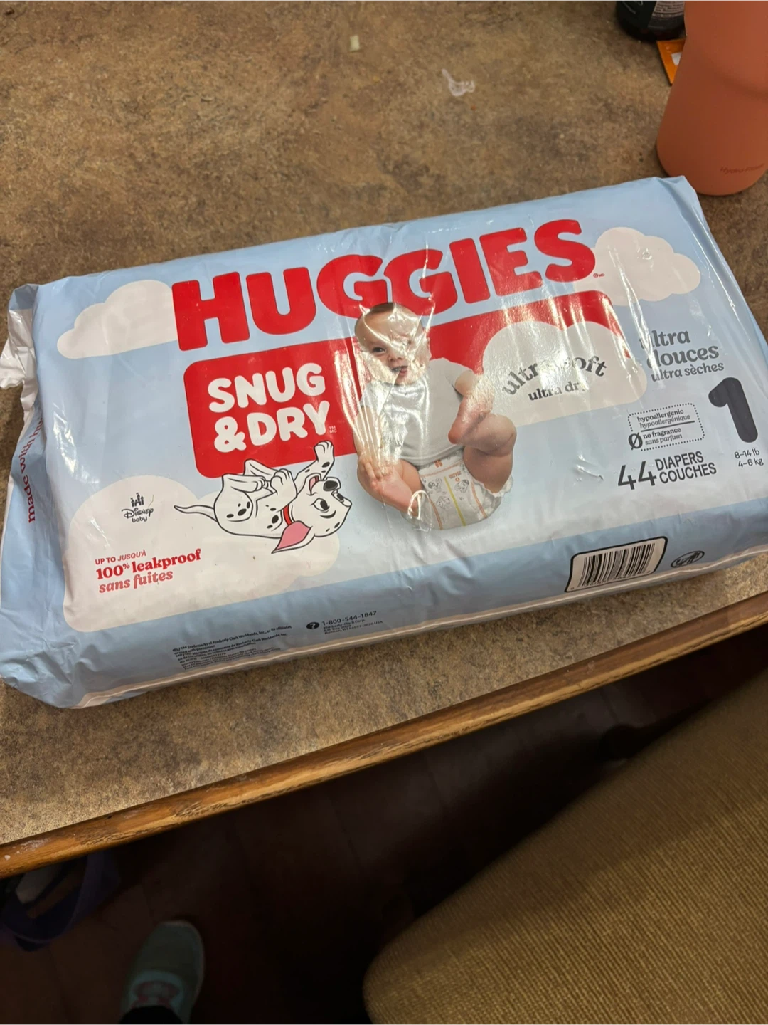 Huggies Snug & Dry Size 1 Diapers (44 Count)