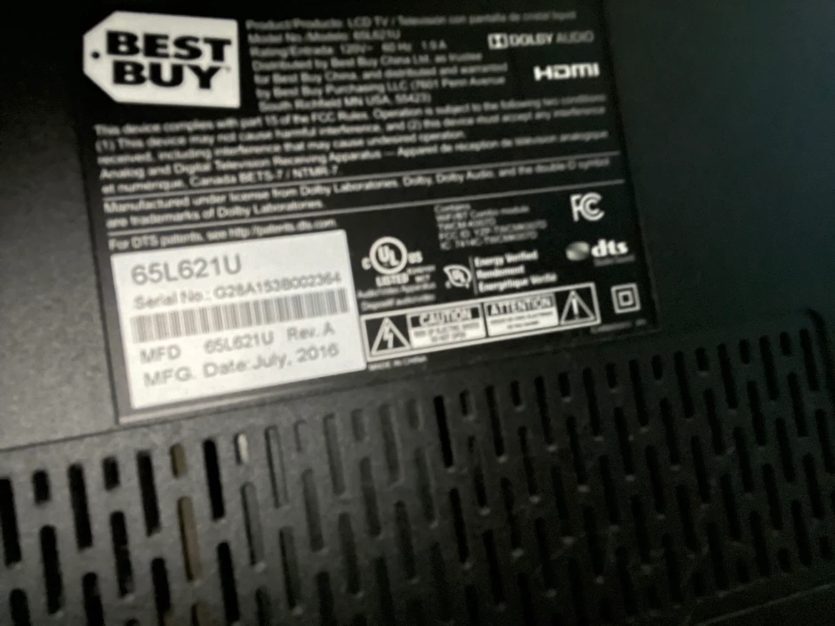 Toshiba 65” 4K TV 65L621U - photo 2