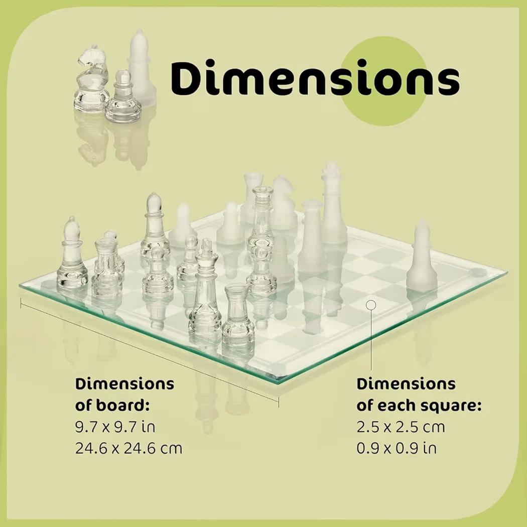 Mini Glass Chess Set - photo 3