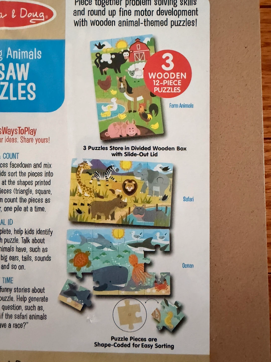 Brand New Melissa & Doug Amazing Animals Jigsaw Puzzles - photo 3