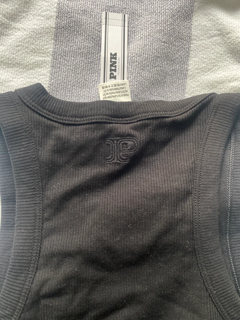 Victoria's Secret PINK Black Ribbed Tank Top - photo 4