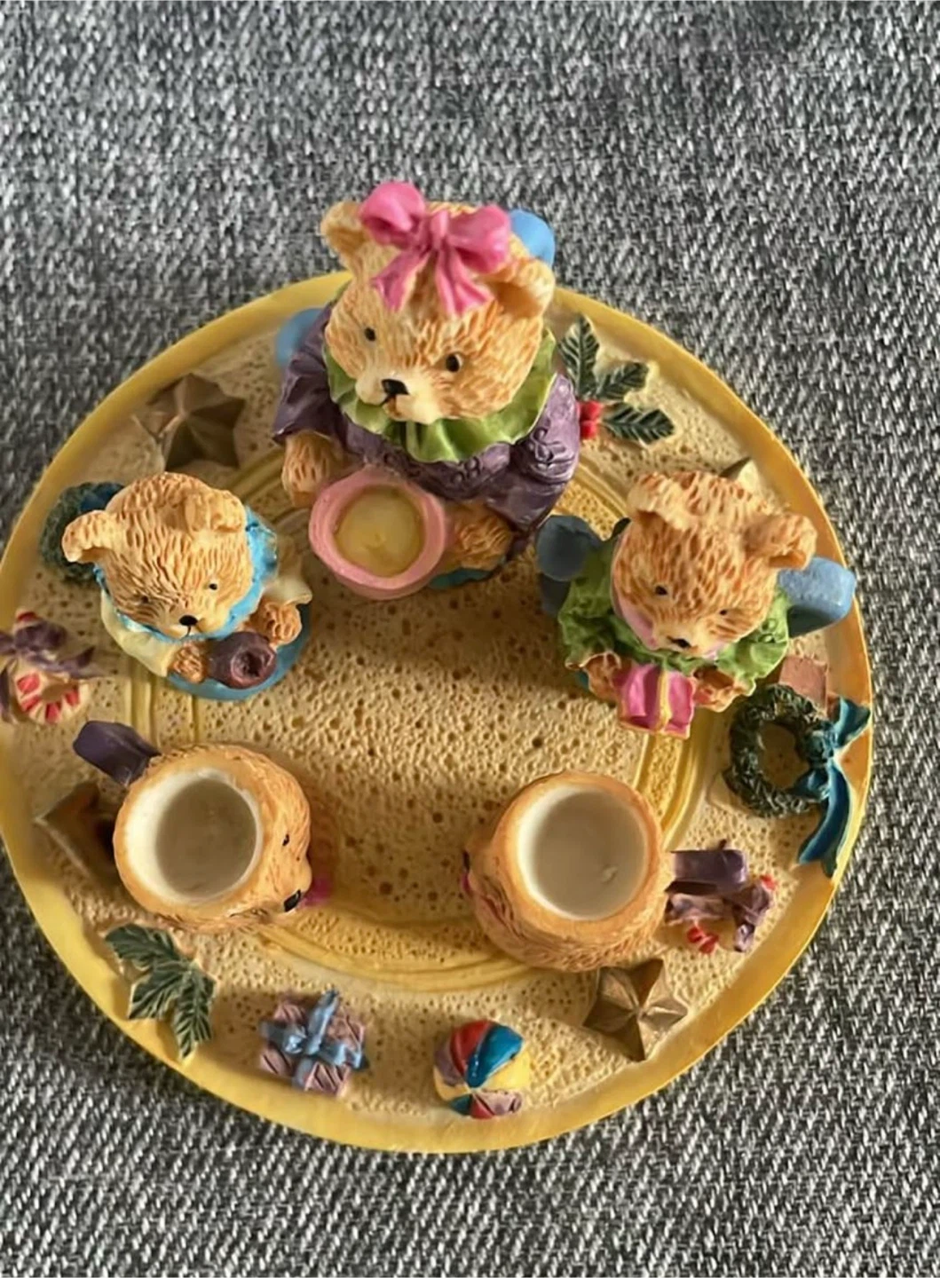 Collectible Bear Tea Party Figurine Set - photo 2