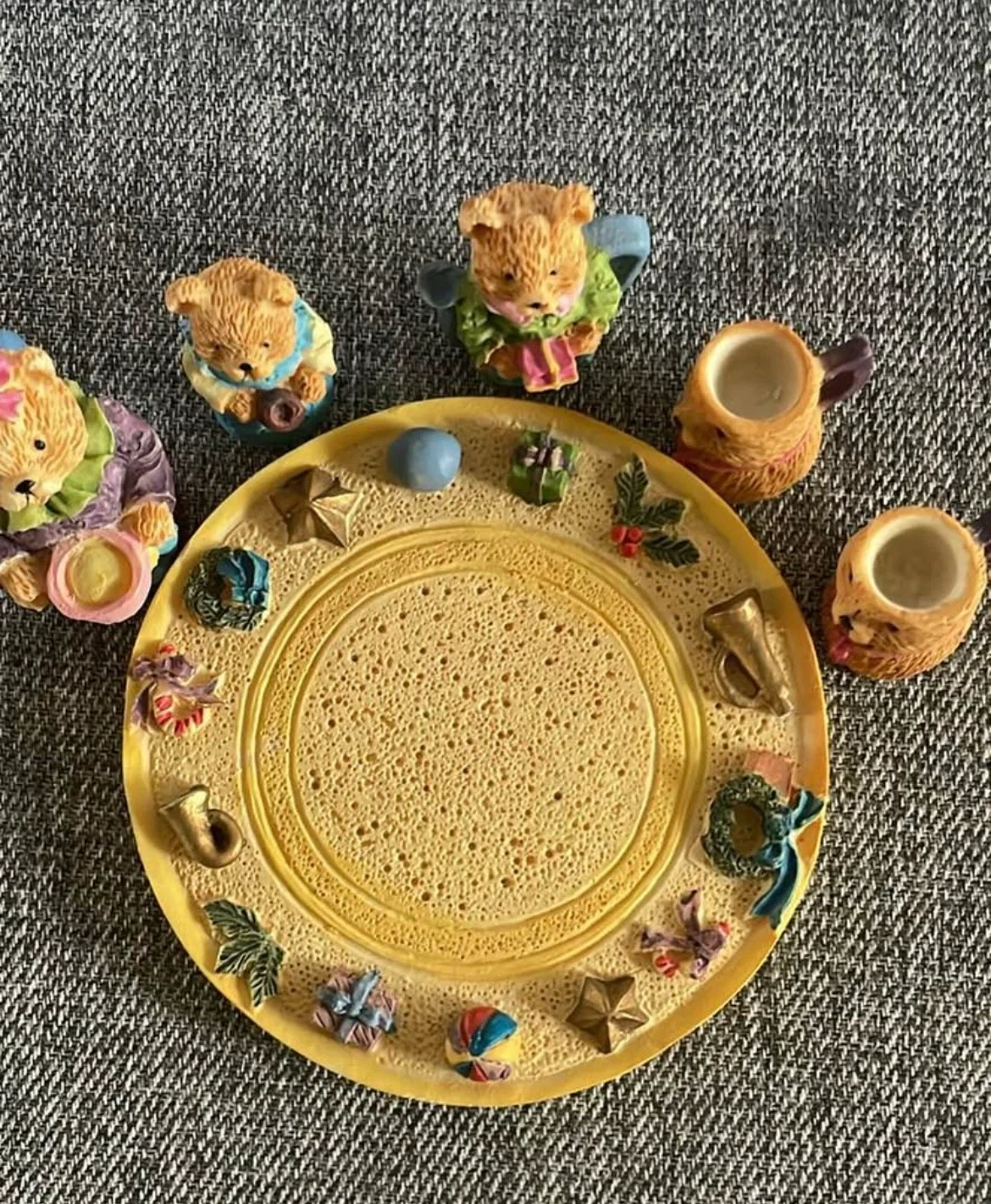 Collectible Bear Tea Party Figurine Set - photo 3