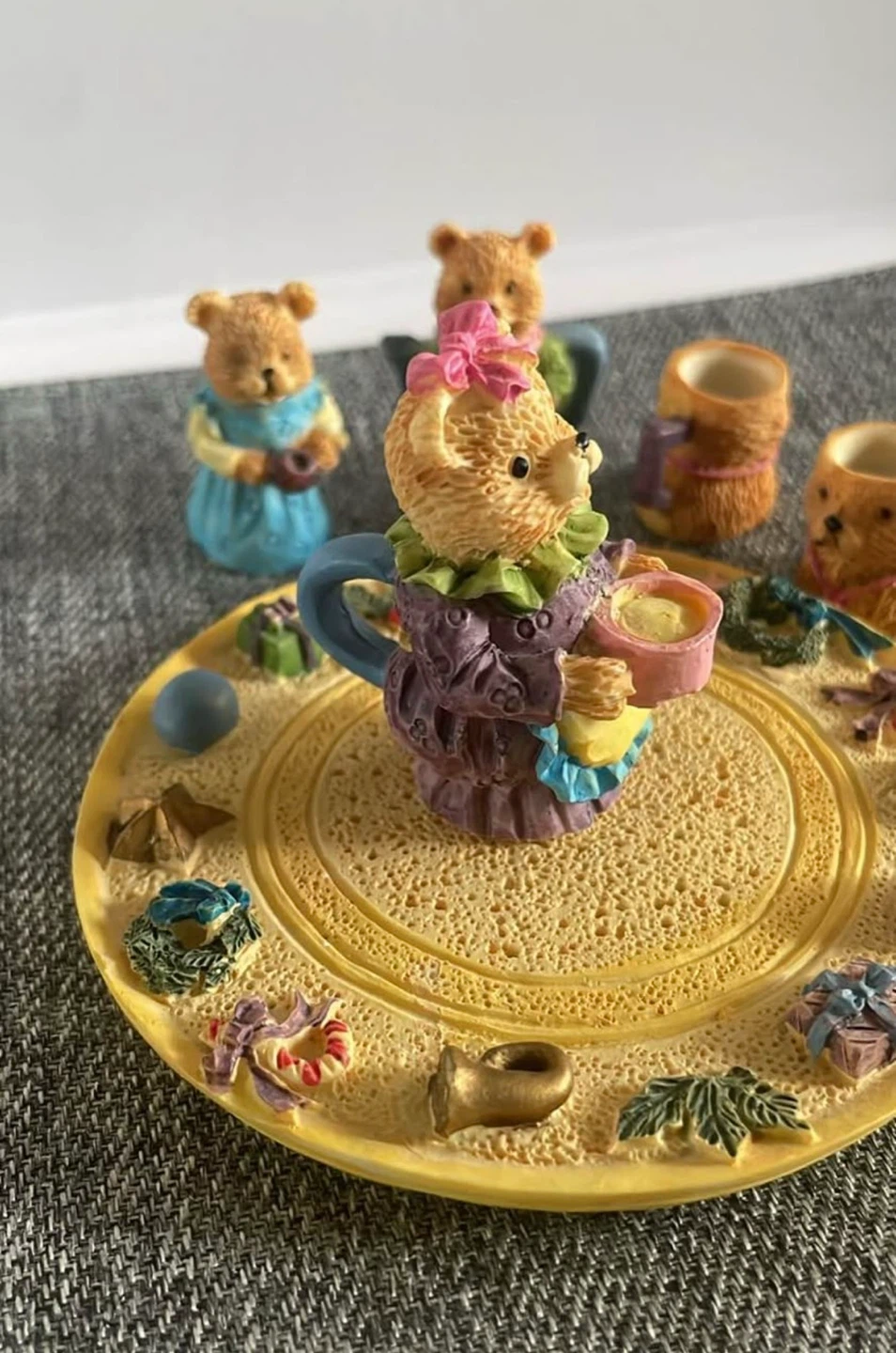 Collectible Bear Tea Party Figurine Set - photo 5