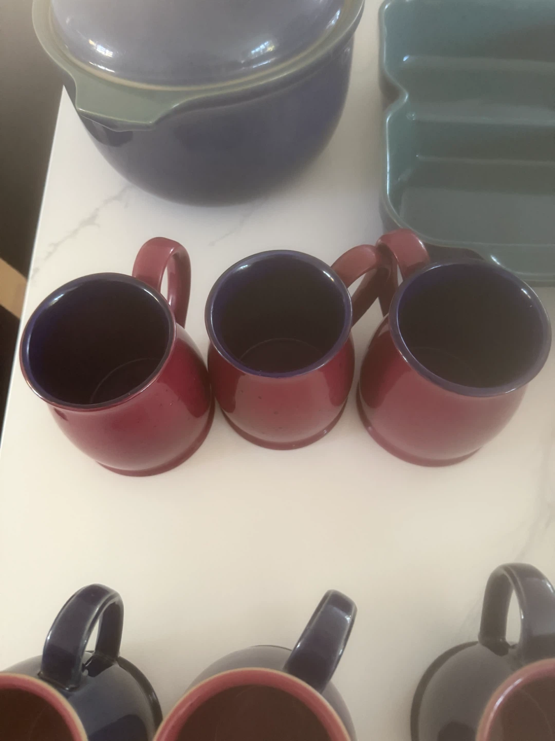Large Stoneware Dinnerware and Serving Set - photo 3