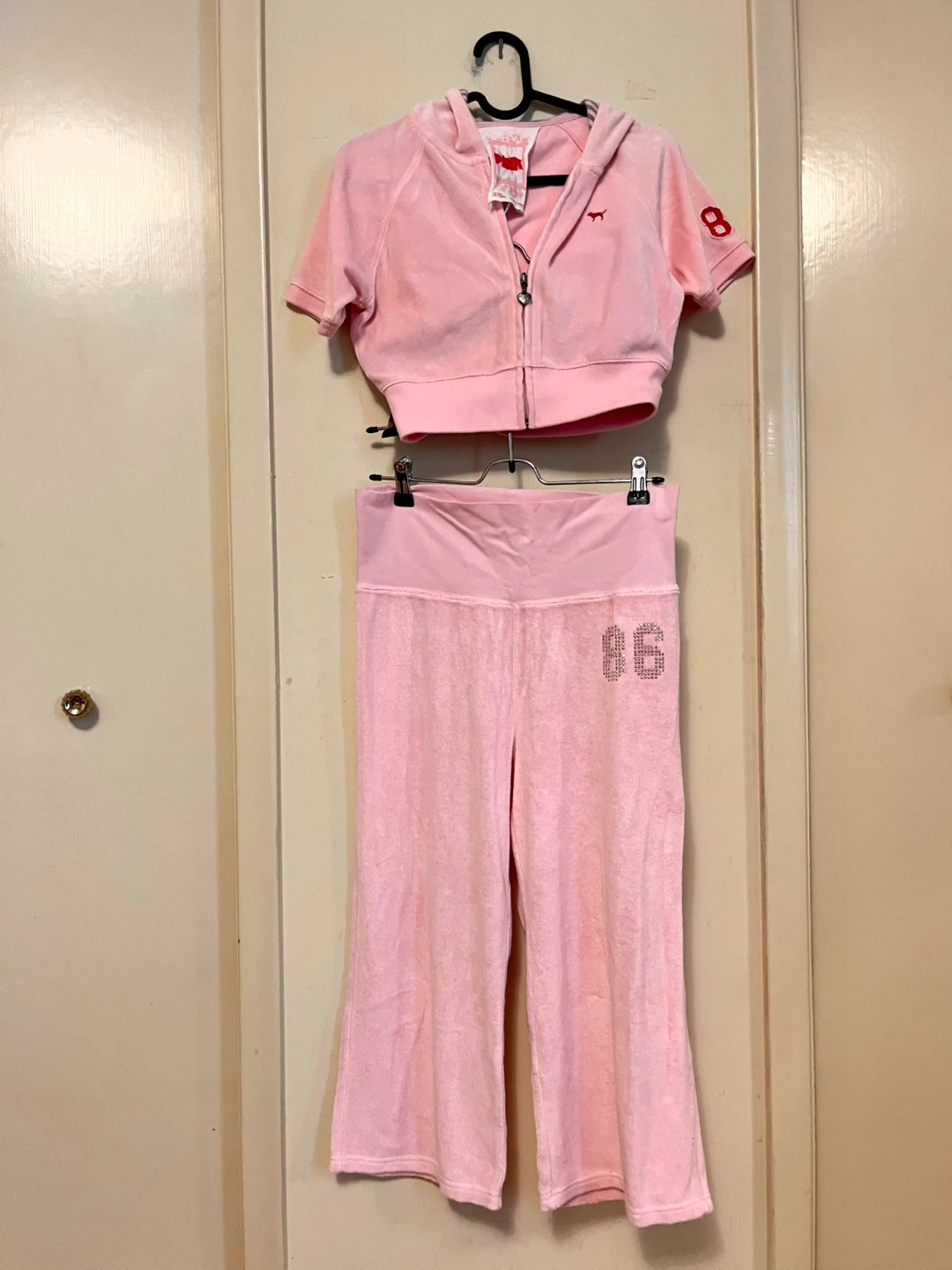 Victoria's Secret Pink Velour Tracksuit Set