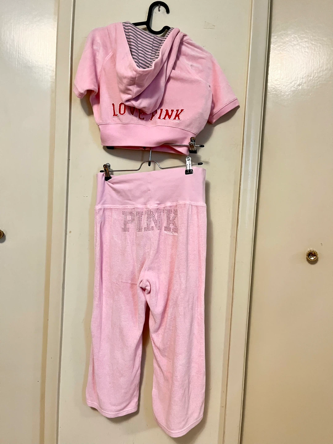 Victoria's Secret Pink Velour Tracksuit Set - photo 2