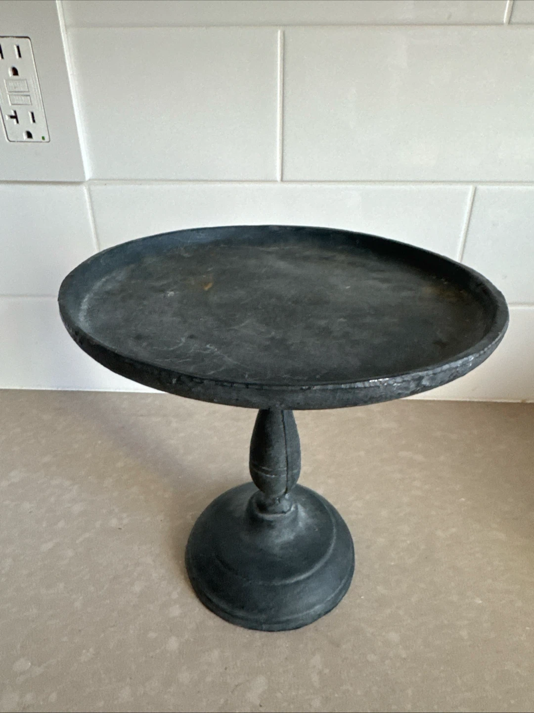Rustic Cast Iron Cake Stand 8”