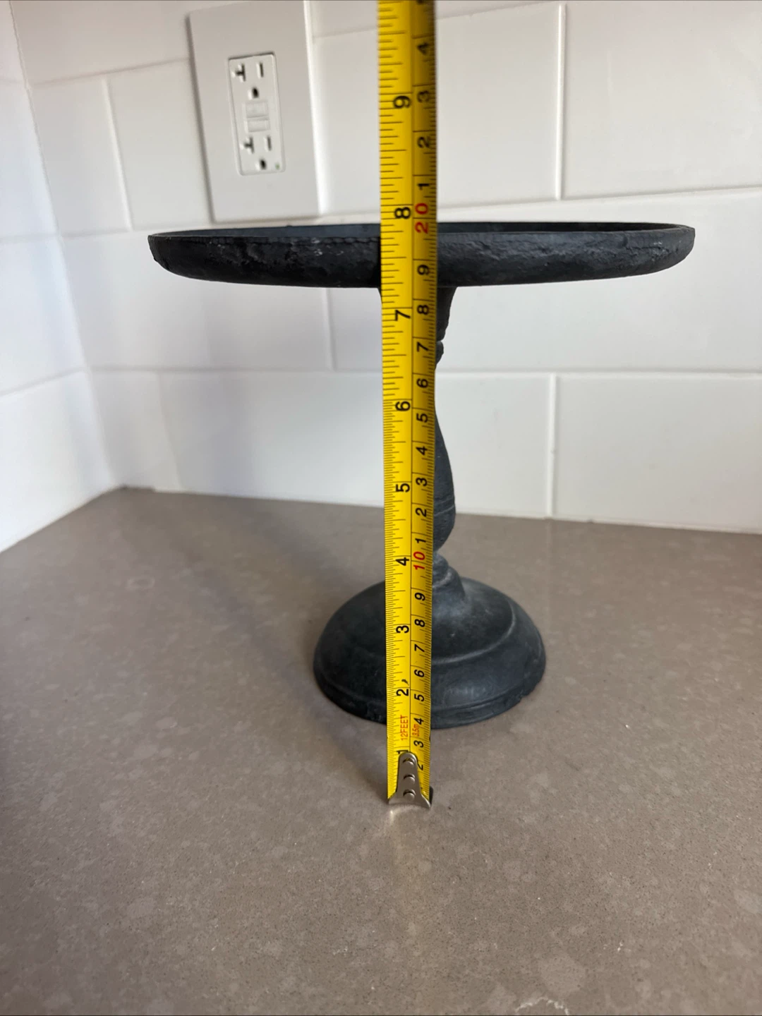 Rustic Cast Iron Cake Stand 8” - photo 5
