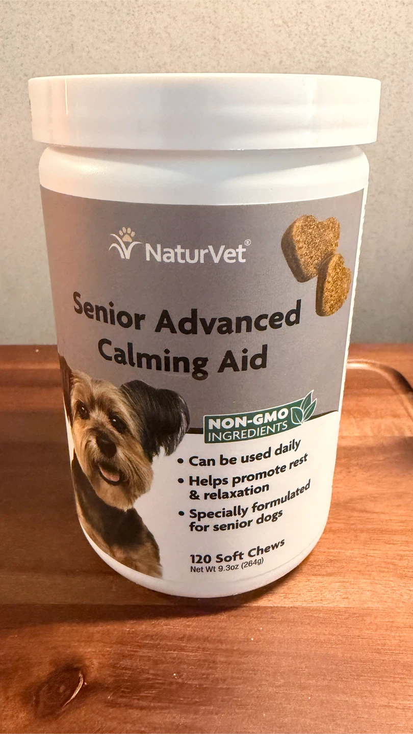 NaturVet Senior Advanced Calming Aid 120 Soft Chews