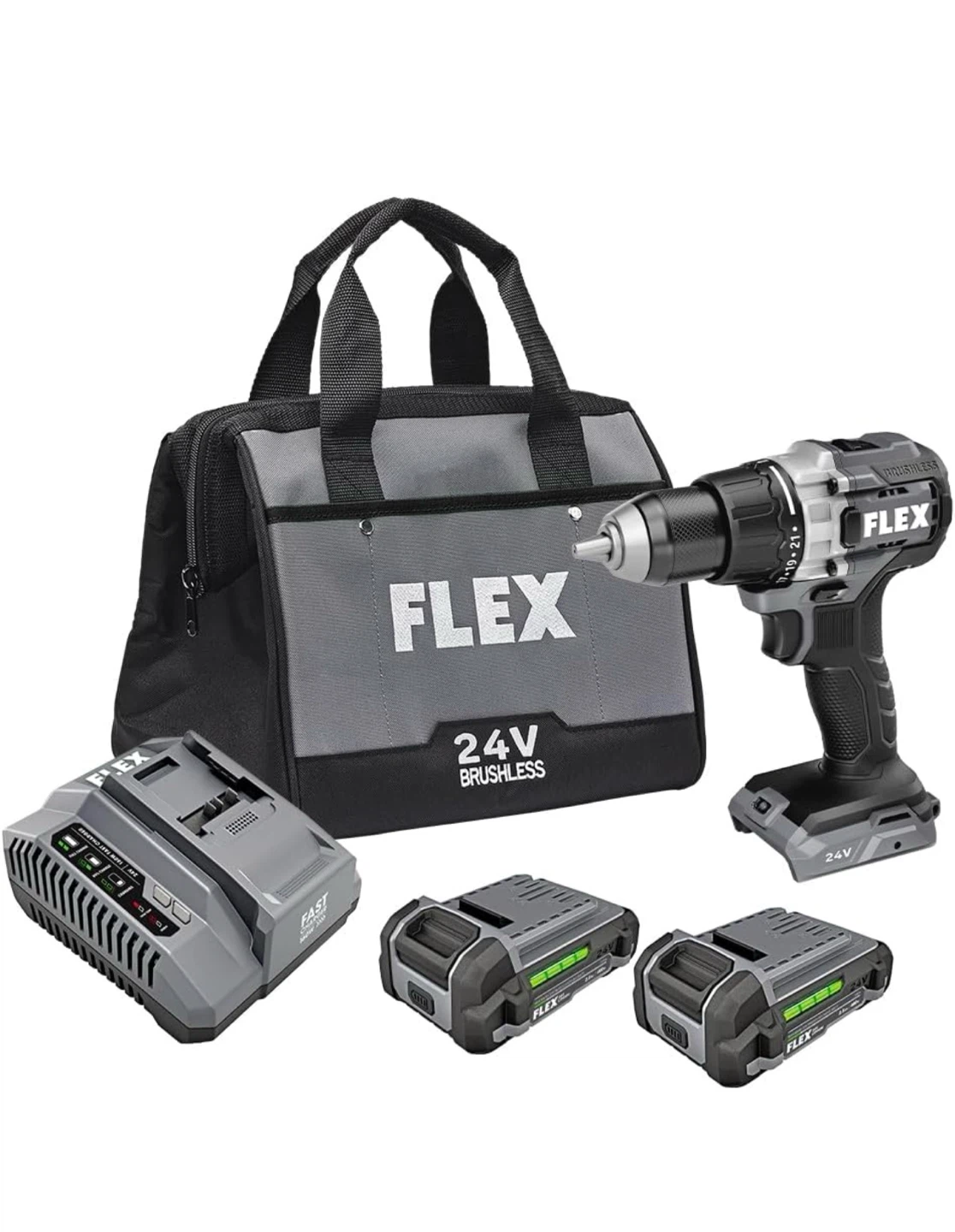 FLEX 24V Brushless Cordless Drill Kit