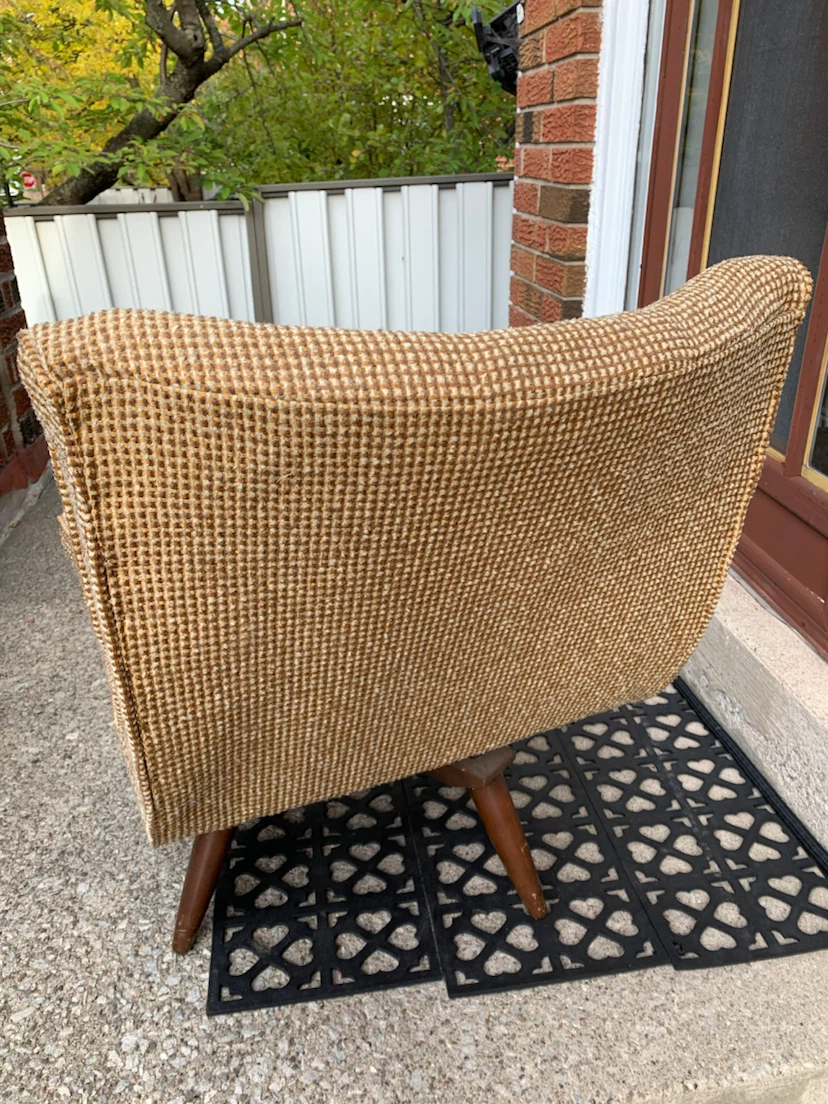 Vintage mid-century modern style rocking swivel chair - photo 3