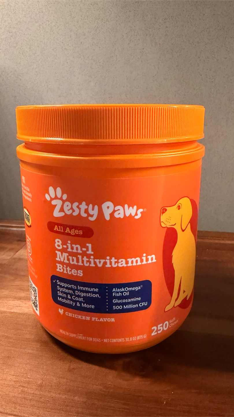 Zesty Paws 8-in-1 Multivitamin Bites 250 count