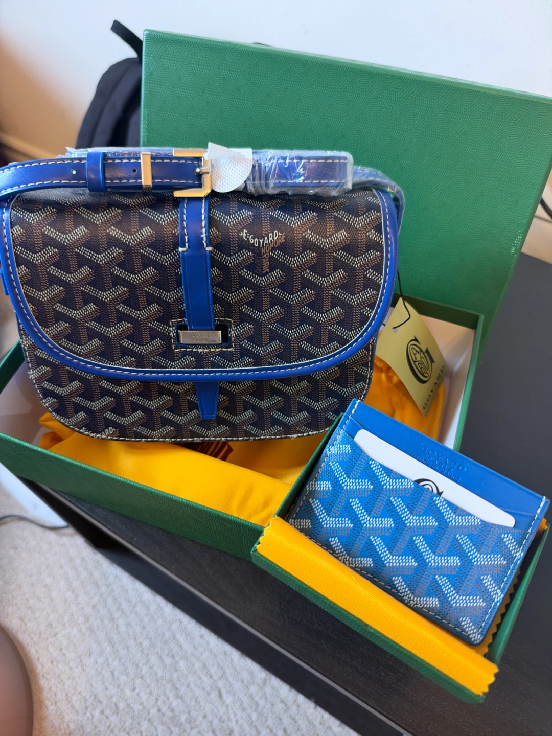 Goyard Belvedere Bag and Card Holder