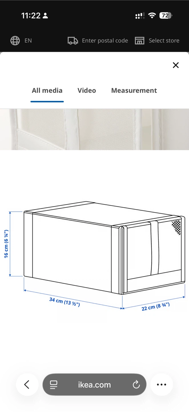 Set of 4 IKEA White Storage Boxes - photo 2