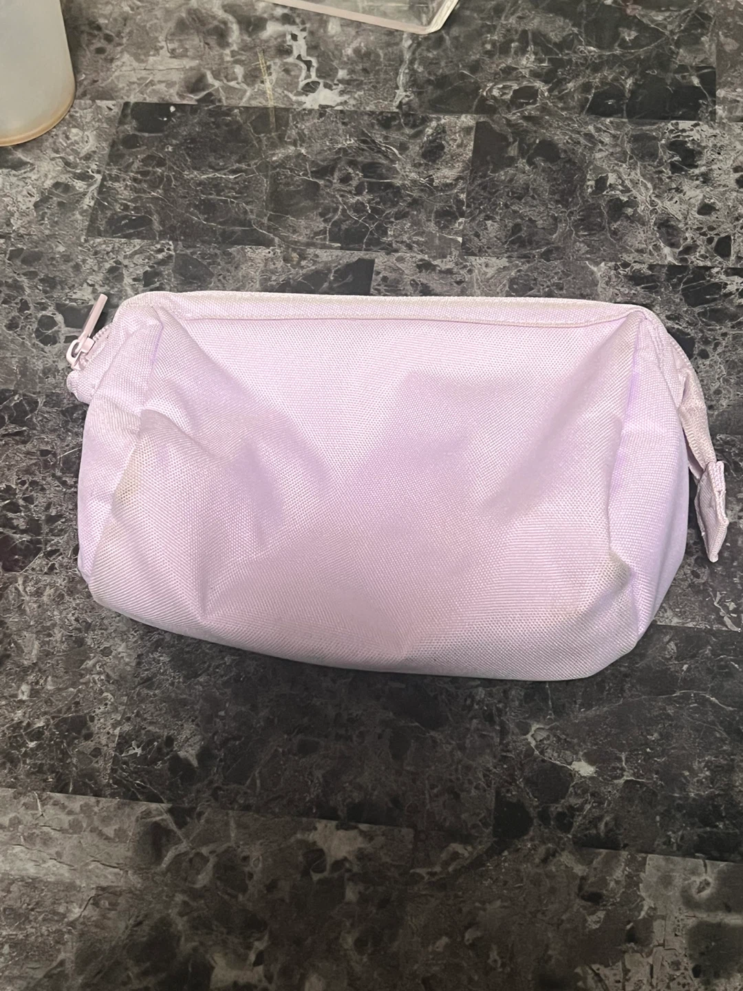 Light purple makeup pouch