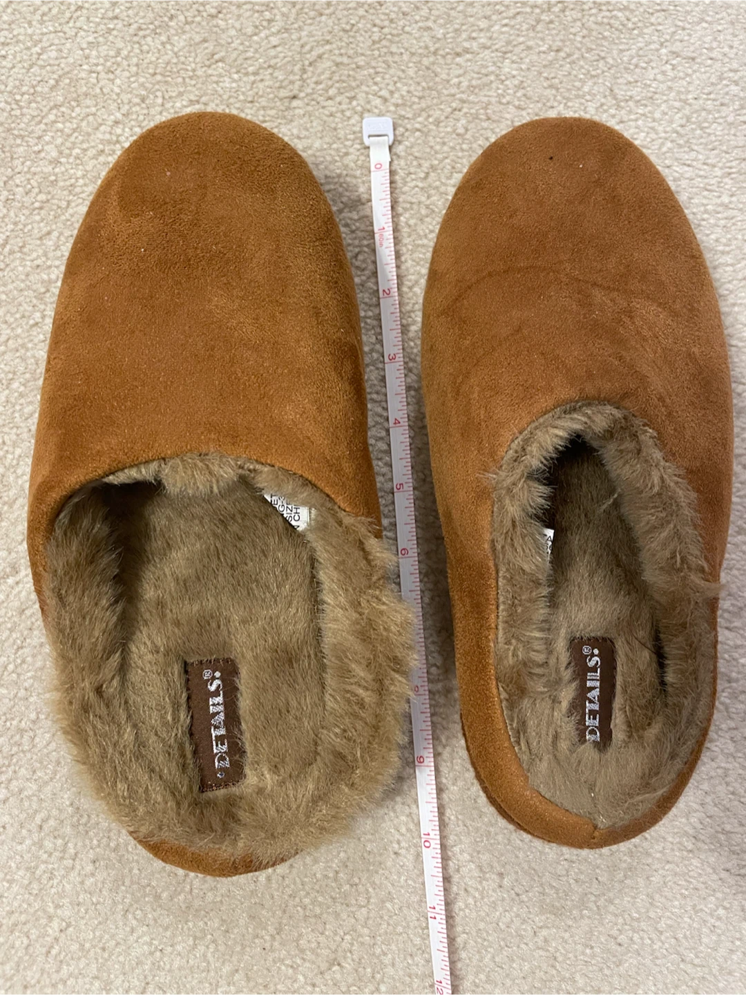 faux-fur lined slippers