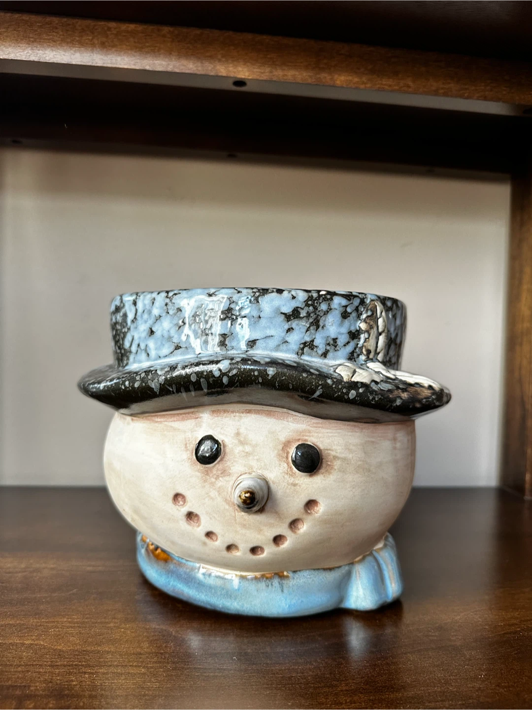 Ceramic Snowman Planter