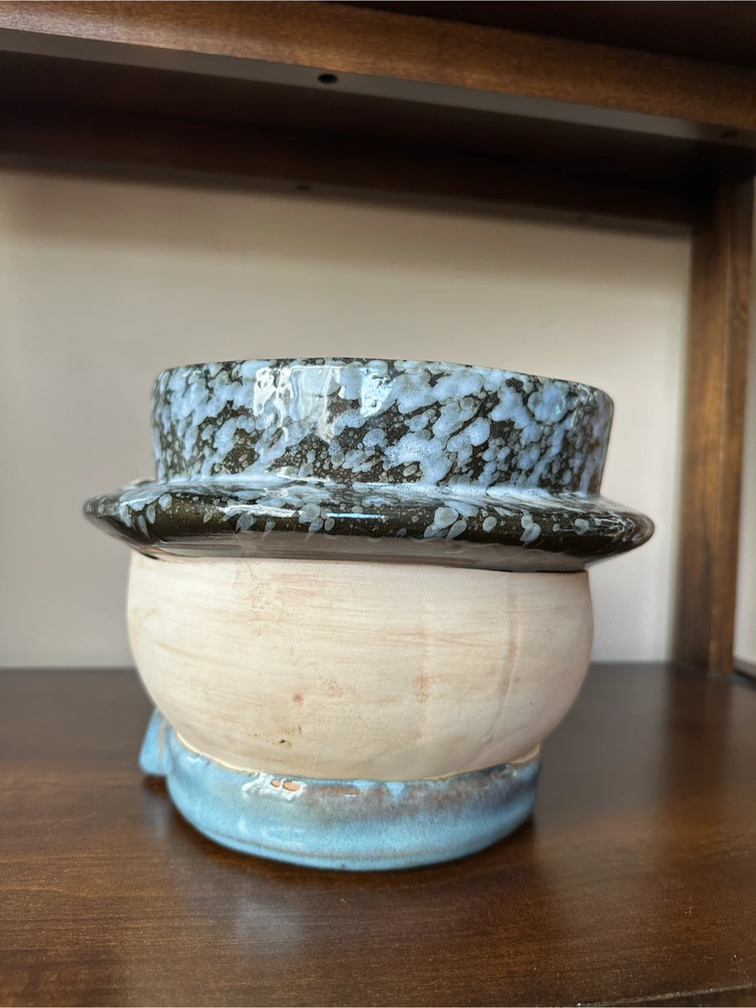 Ceramic Snowman Planter - photo 3