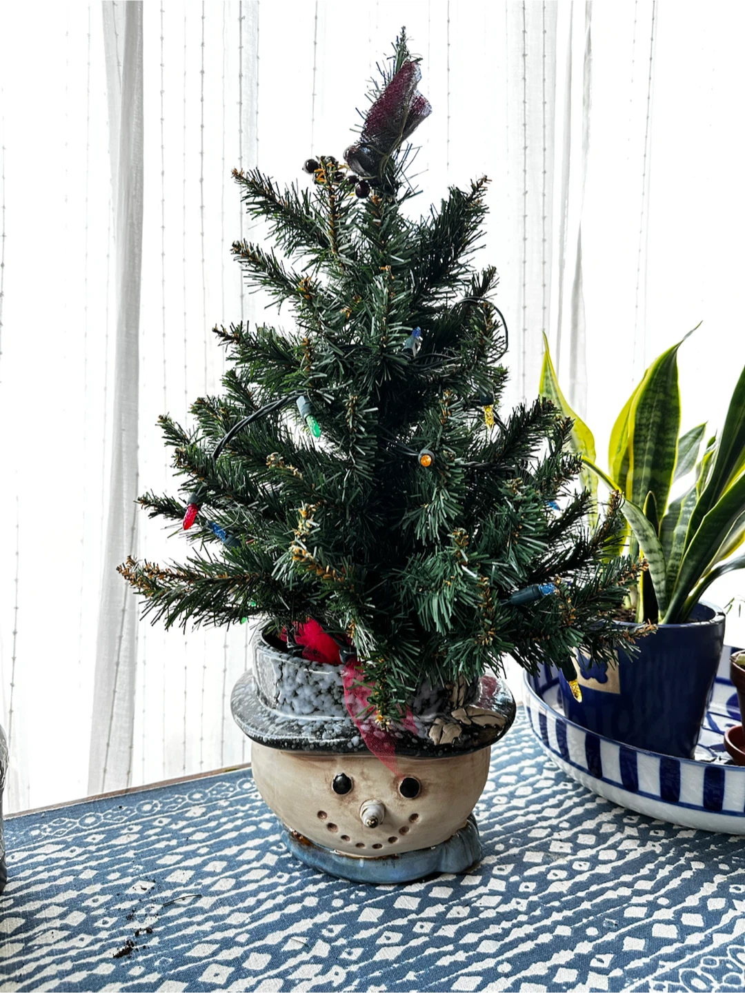 Ceramic Snowman Planter - photo 5