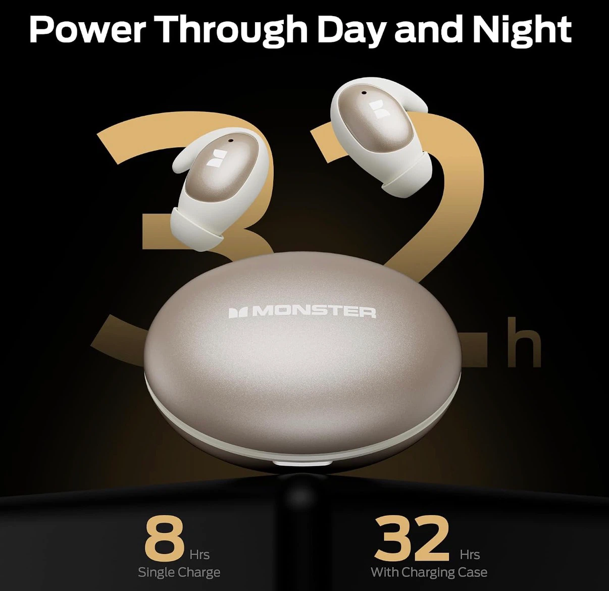 Monster Sleep Ear100 Mini EarBuds for Side Sleeper - 32H Play - photo 2