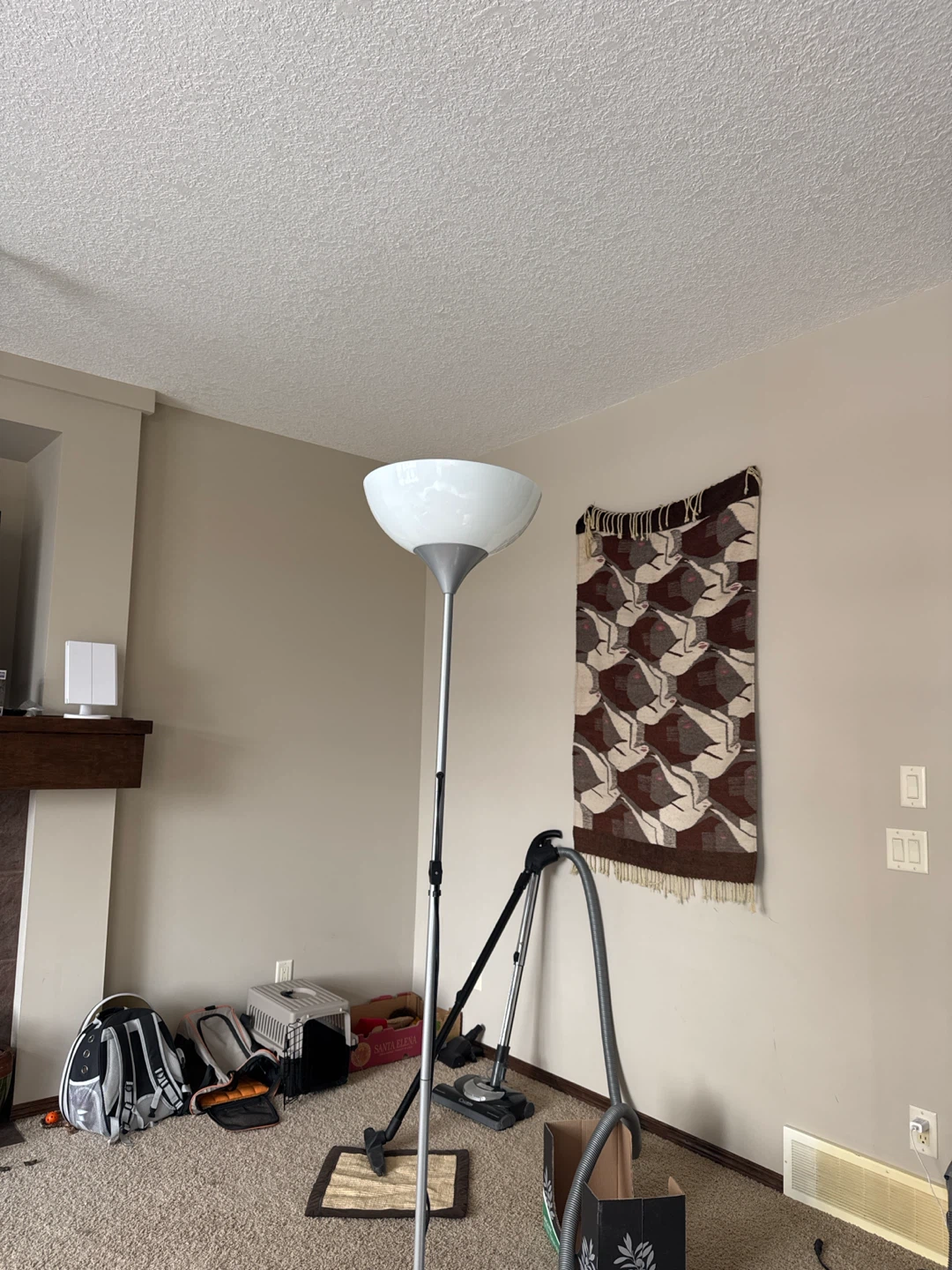 Silver Torchiere Floor Lamp - photo 2