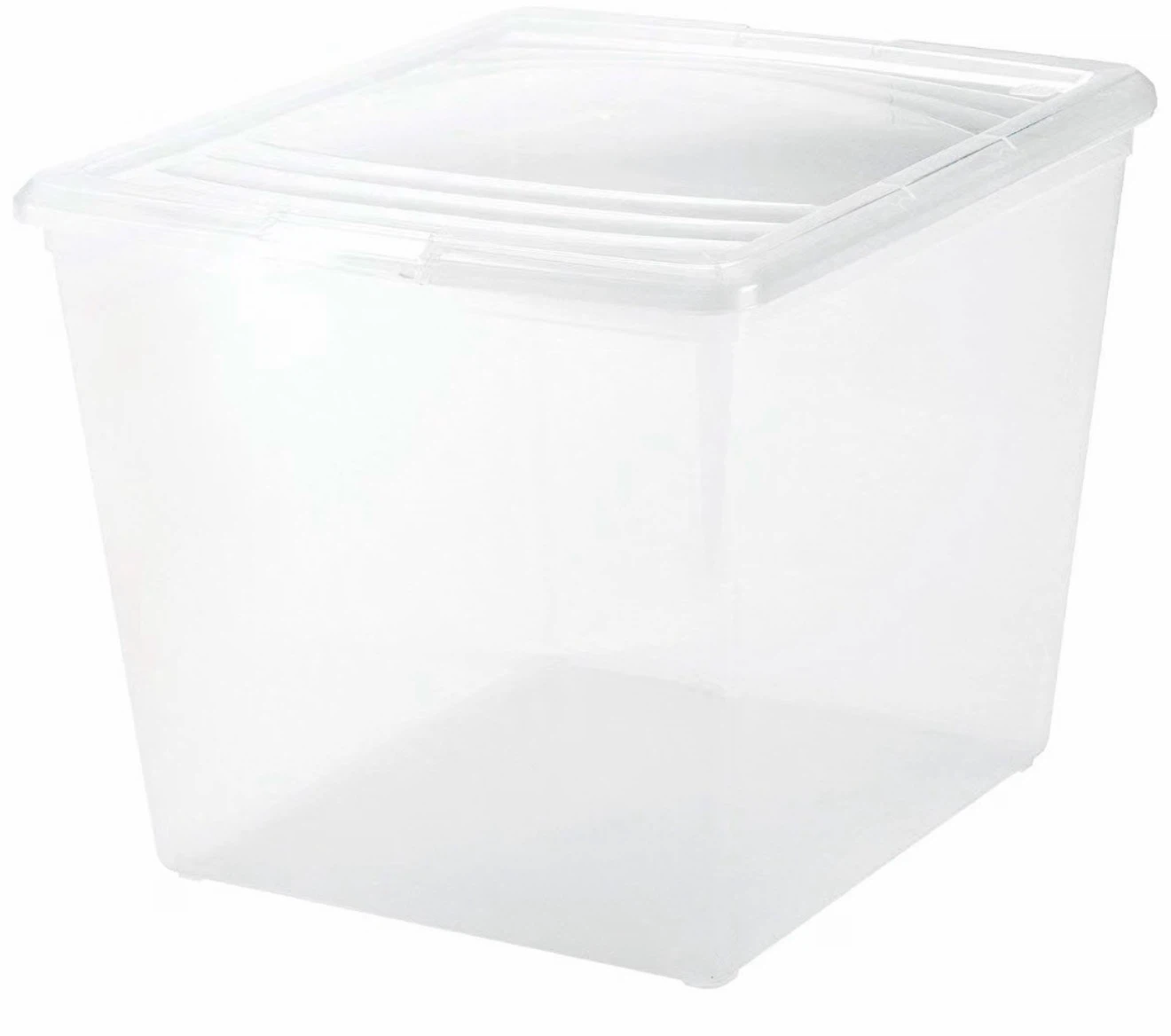 Bundle of Three (3) Clear Plastic Storage Bins - photo 3