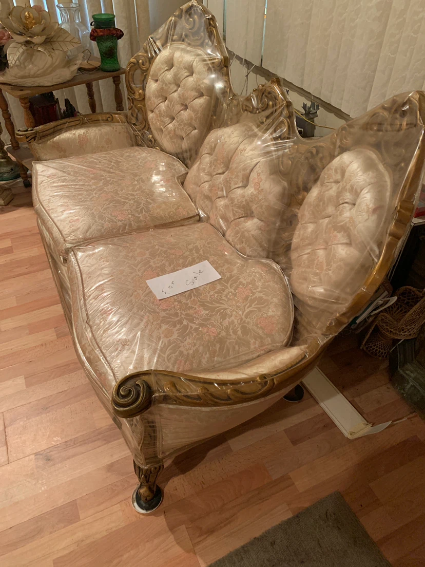 Queen Anne Style Couch and Chair  Gothic - photo 3