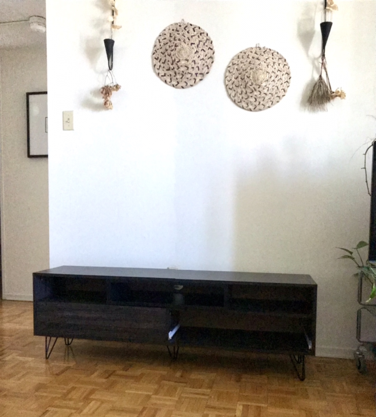 Wood Bench for TV, Entertainment Unit, Decor - photo 2