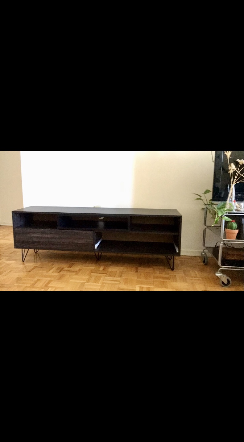 Wood Bench for TV, Entertainment Unit, Decor - photo 3