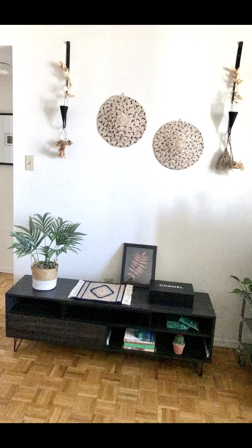 Wood Bench for TV, Entertainment Unit, Decor
