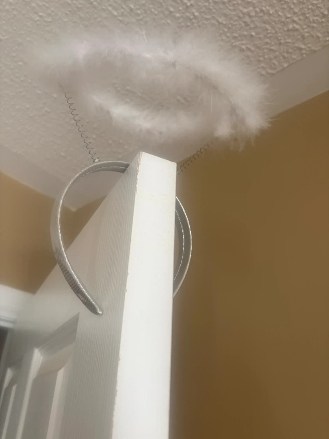 White Feather Angel Halo Headband
