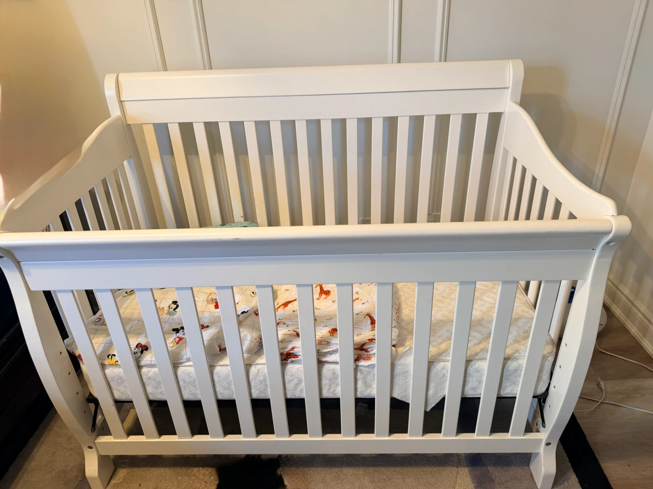 White Wooden Baby Crib - photo 5