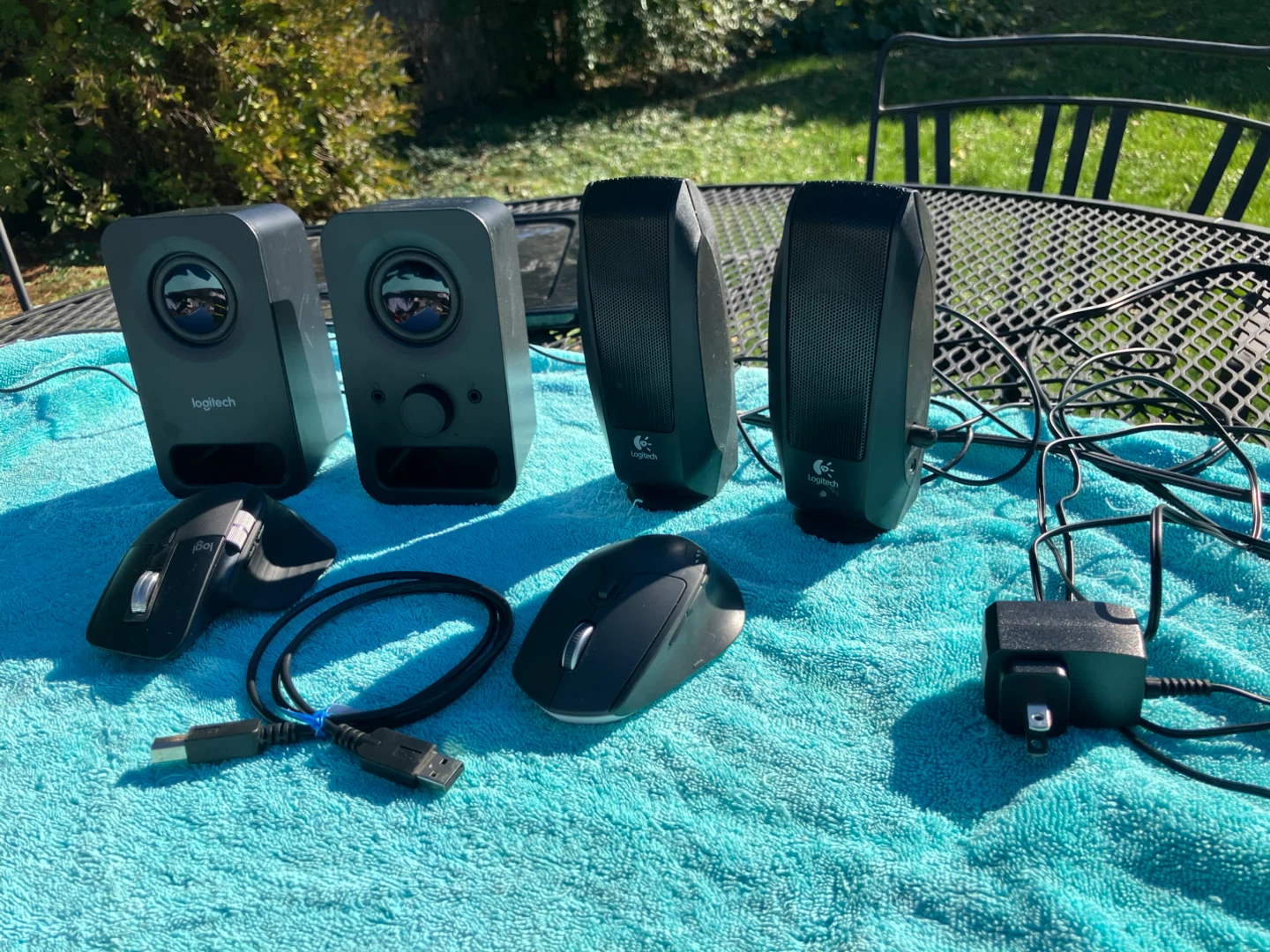 Logitech Speakers and Computer Mouse Set