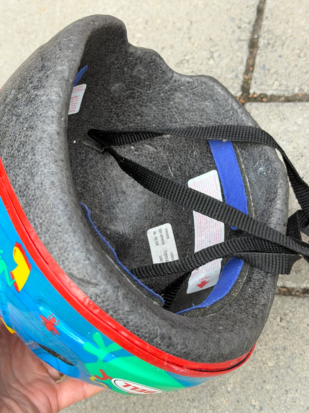 Bell toddler helmet frog design - photo 3