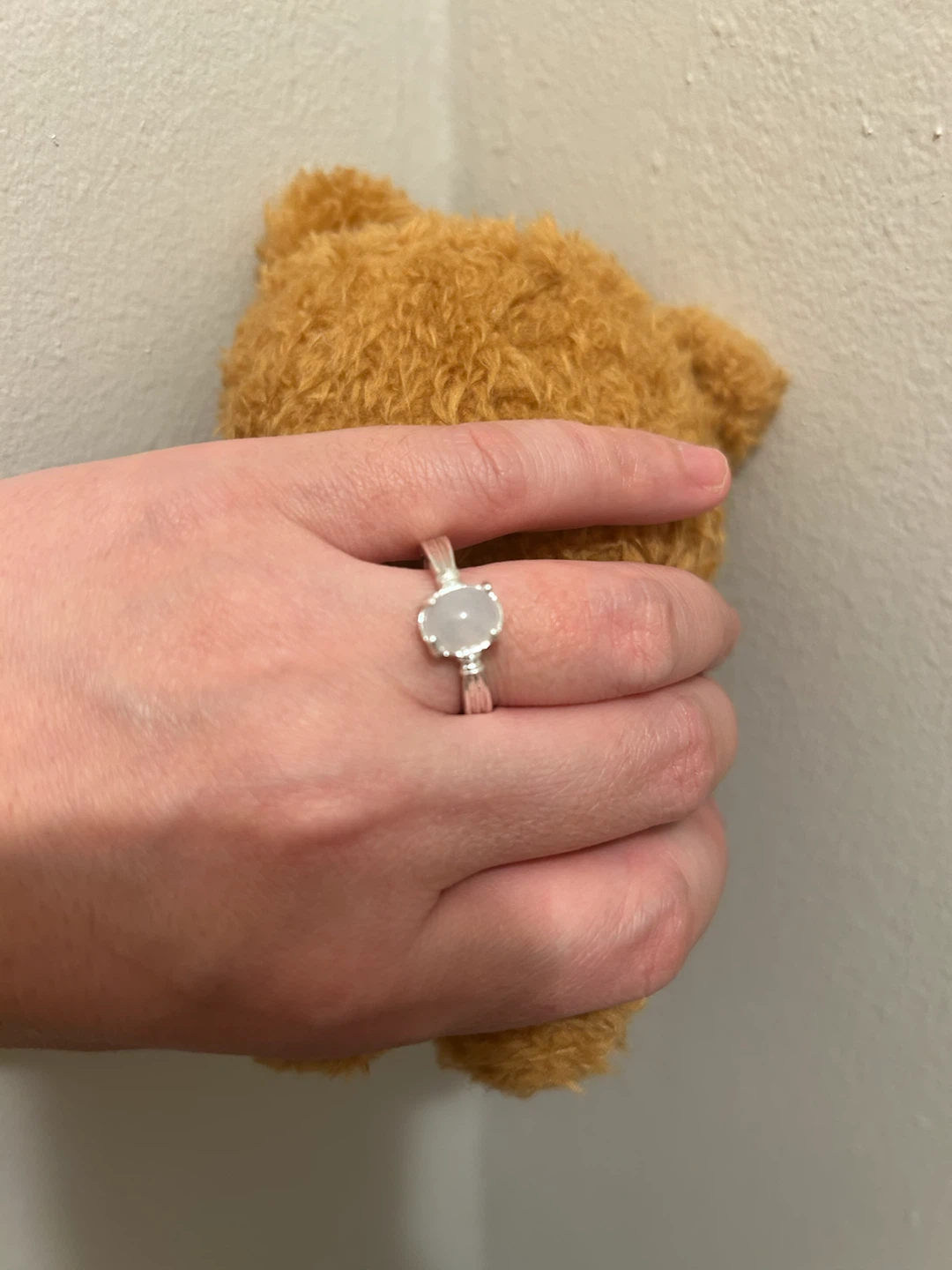 Brand New Ice White Jadeite Ring (Adjustable Size)