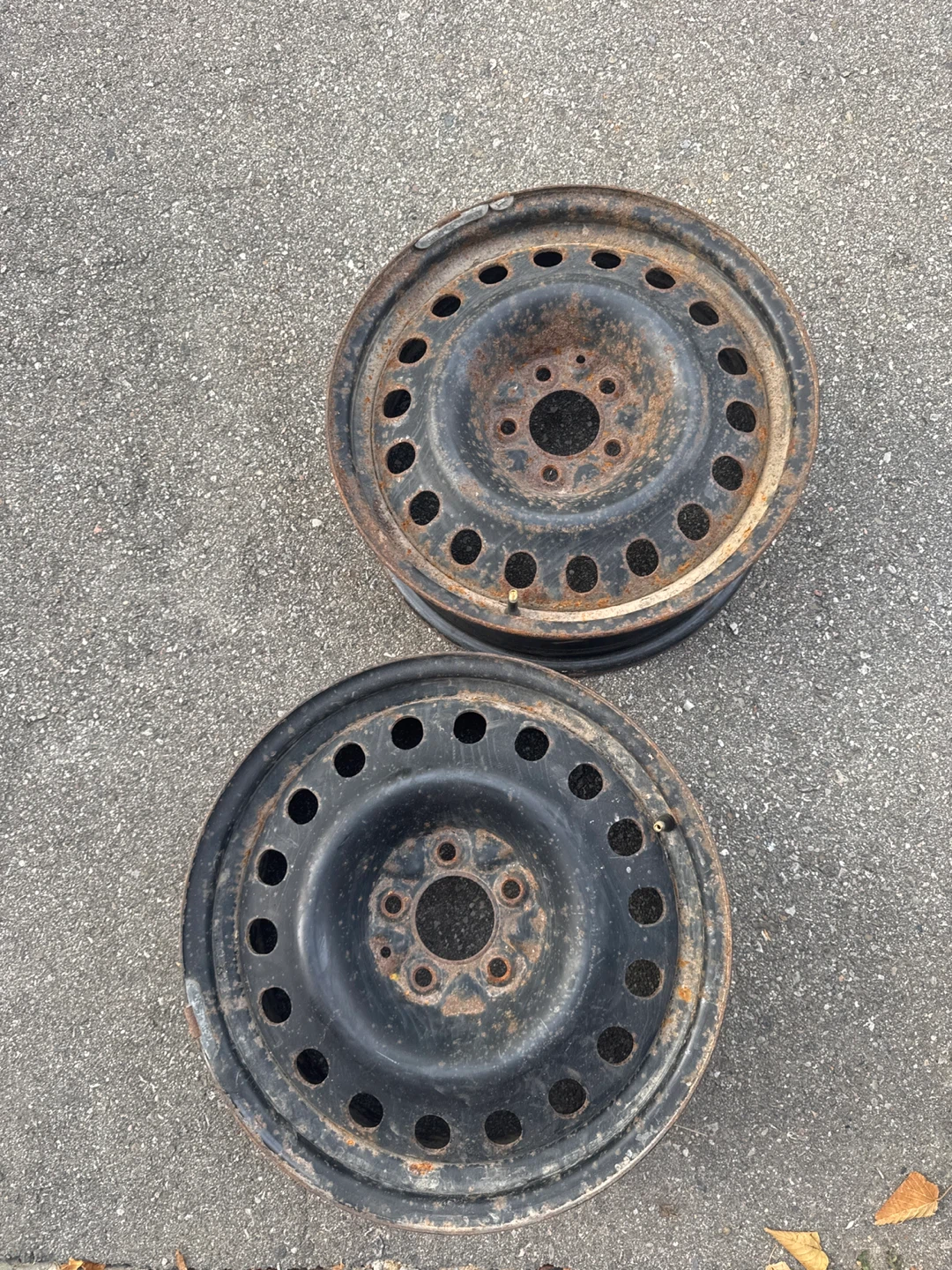 Two 17-inch Steel Wheels X42755