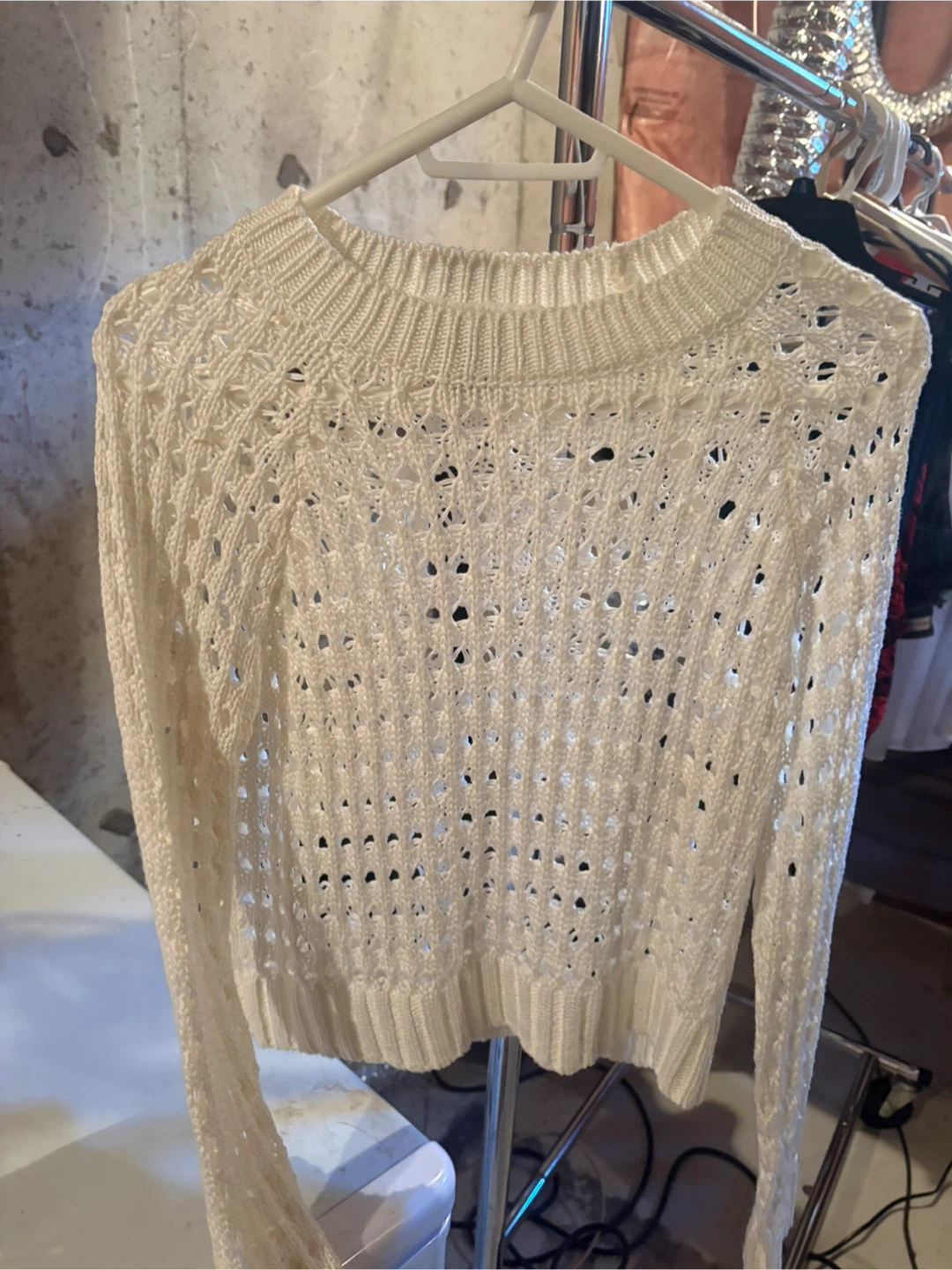 Forever 21 White Knit Sweater