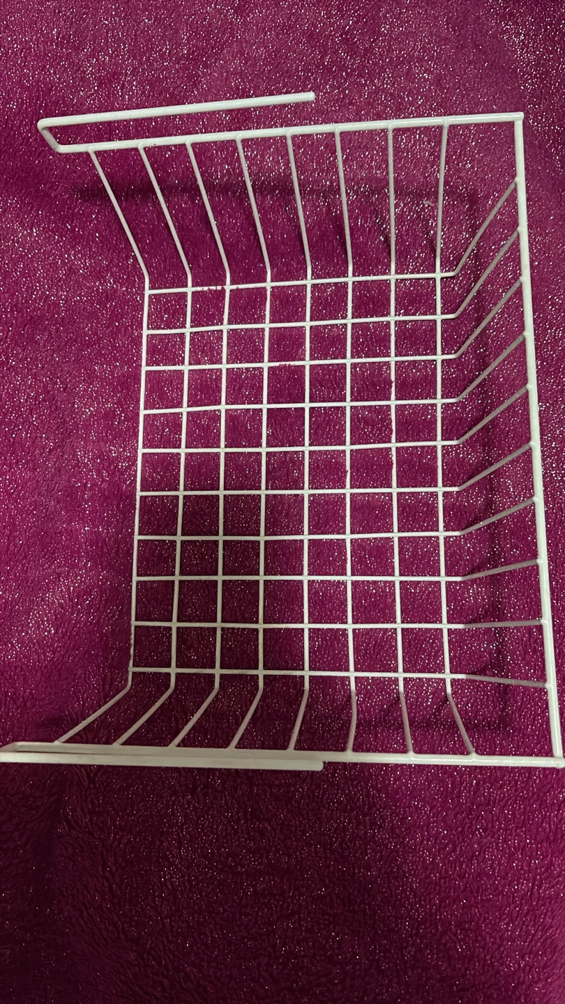 White Wire Under-Shelf Storage Basket