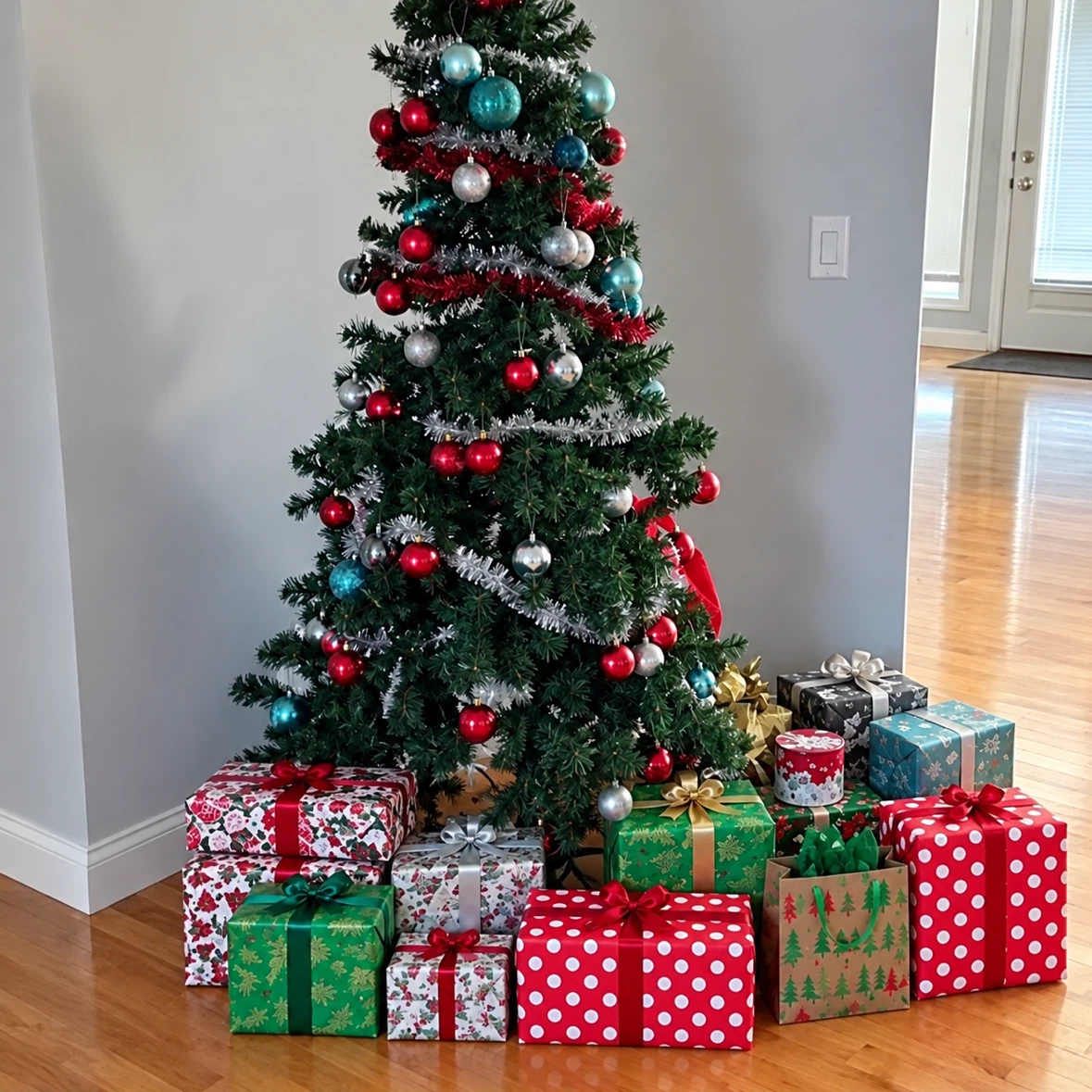 Medium Artificial Christmas Tree with Built-In Lights - photo 2